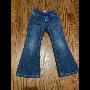 Little Girls 5T Flare Denim Jeans -Blue